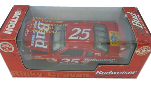 1997 Ricky Craven NASCAR Diecast 25 Bud Budweiser CWC 1:64 Action RCCA Club Car 1