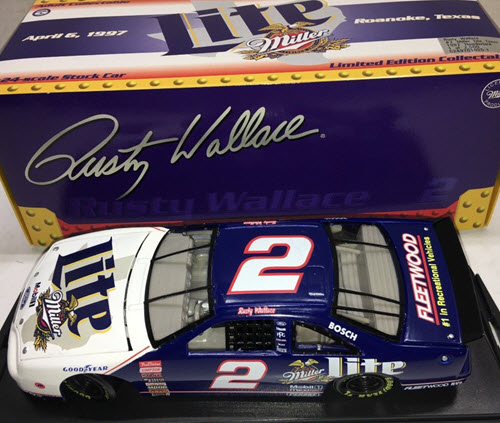 1997 Rusty Wallace NASCAR Diecast 2 Miller Lite Texas CWC 1:24 Action RCCA 1