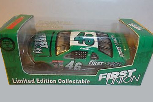 1997 Wally Dallenbach NASCAR Diecast 46 First Union Bank CWC Action RCCA Club Car 1