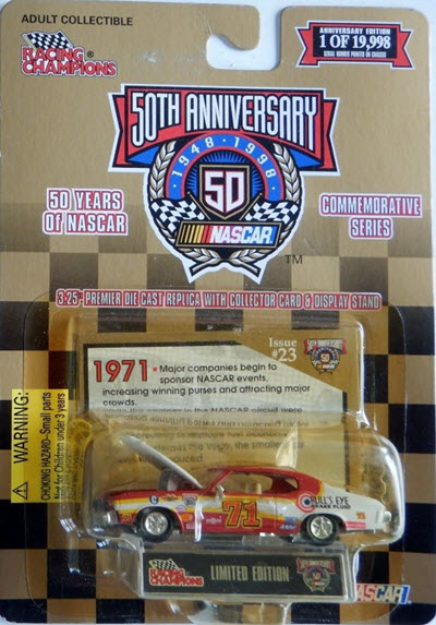 1998 50 Years Of NASCAR 1971 Dan Rocco Bulls Eye 71 Chevelle CWC 1:64 Racing Champions 1