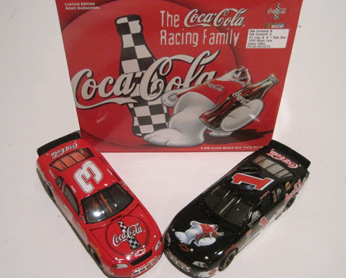 1998 Dale Earnhardt Sr Jr NASCAR Diecast 3 Coke Coca Cola Polar Bear CWC 132 Action ARC 2 Car Set 1