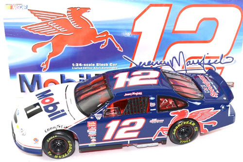 1998 Jeremy Mayfield NASCAR Diecast 12 Mobil 1 CWB Bank 1:24 Action RCCA 1
