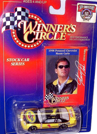 1998 Steve Park NASCAR Diecast 1 Pennzoil CWC 1:64 Winners Circle 1