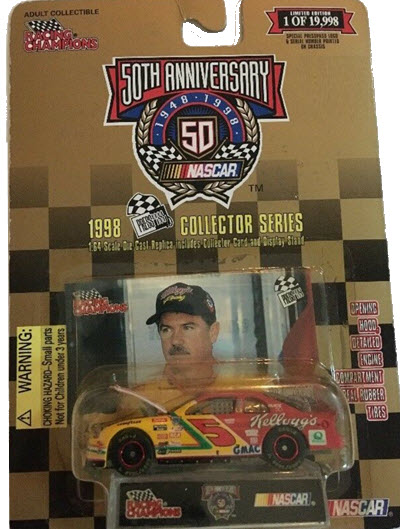 1998 Terry Labonte NASCAR Diecast 5 Kelloggs Corn Flakes CWC 1:64 Racing Champions Press Pass Gold 1