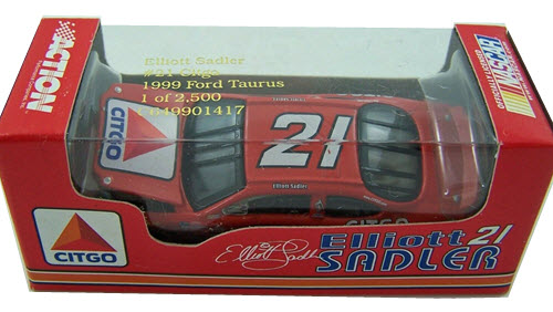 1999 Elliott Sadler NASCAR Diecast 21 Citgo 1:64 CWC Action RCCA Club Car 1