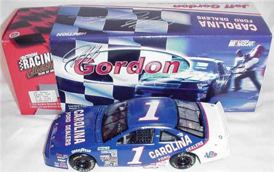 1999 Jeff Gordon NASCAR Diecast 1 Carolina Ford Dealers 1991 CWB Bank 1:24 Action RCCA 1