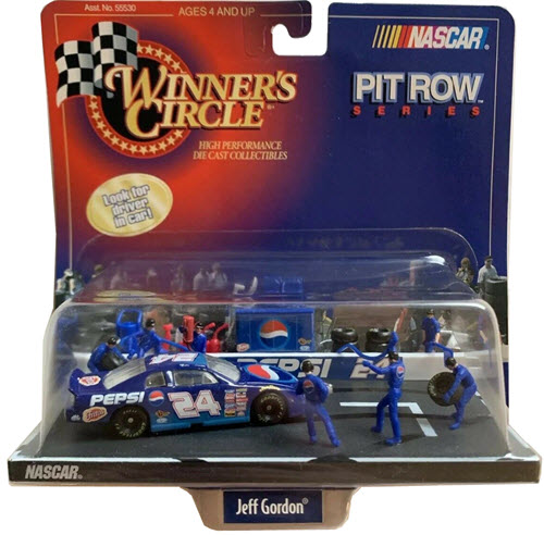 1999 Jeff Gordon NASCAR Diecast 24 Pepsi 1:64 Winners Circle Pit Row Pulling In 1
