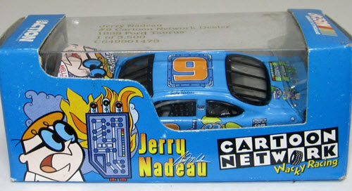 1999 Jerry Nadeau NASCAR Diecast 9 Cartoon Network Dexters Lab CWC 1:64 Action RCCA 1