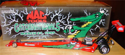 1999 NHRA Diecast Gatornationals Gator Nationals Dragster 1:24 Action ARC 1