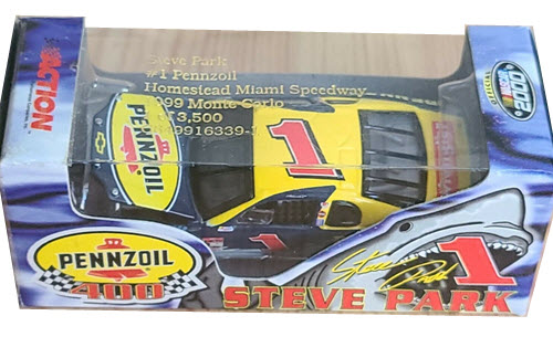 1999 Steve Park NASCAR Diecast 1 Pennzoil Shark Homestead CWC 1:64 Action RCCA Club Car 1