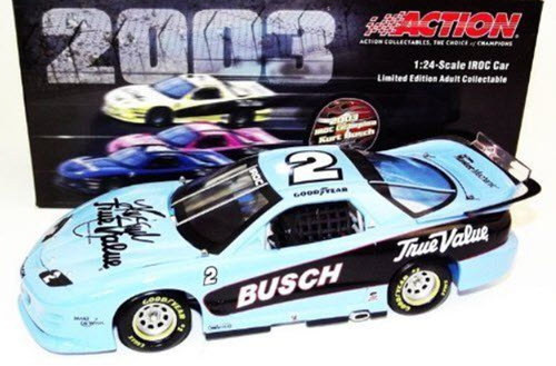 2 Kurt Busch Diecast 2003 True Value IROC Firebird CWC 1:24 Action ARC Autographed Signed 1