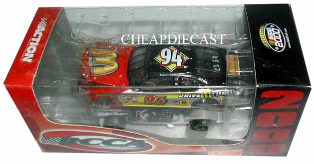2000 Bill Elliott NASCAR Diecast 94 McDonalds 25th Anniversary CWC 1:64 Action RCCA Total View 1