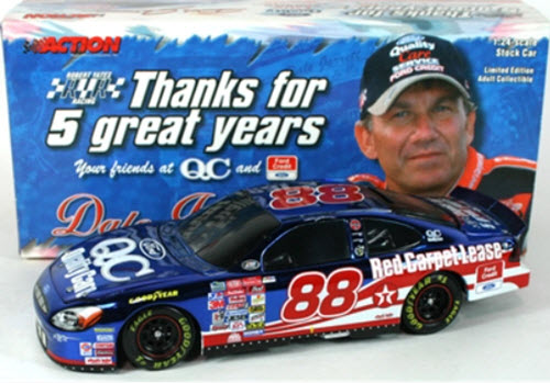 2000 Dale Jarrett NASCAR Diecast 88 Quality Care Last Ride BWB Bank 1:24 Action ARC 1