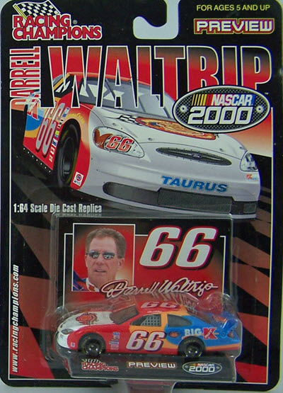 2000 Darrell Waltrip NASCAR Diecast 66 Route 66 Big K CWC 1:64 Racing Champions Preview 1