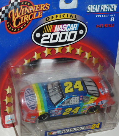2000 Jeff Gordon NASCAR Diecast 24 DuPont CWC 1:43 Winners Circle Sneak Preview 1