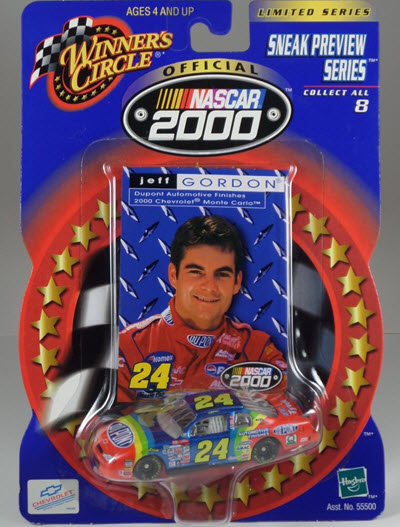 2000 Jeff Gordon NASCAR Diecast 24 DuPont CWC 1:64 Winners Circle Sneak Preview Tyvek 1