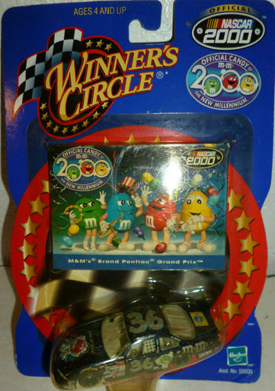 2000 Ken Schrader NASCAR Diecast 36 M&Ms Millennium CWC 1:64 Winners Circle Driver Card 1