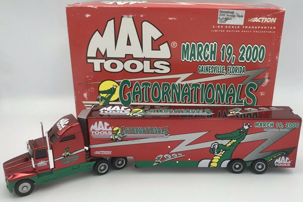 2000 NHRA Diecast Gatornationals Gator Nationals Hauler transporter 1:64 Action ARC MAC Tools 1