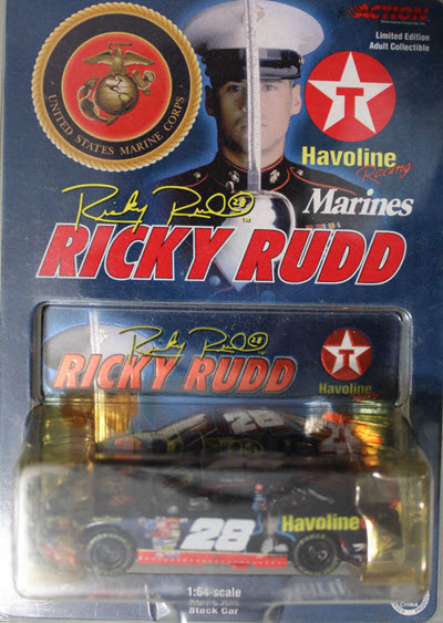 2000 Ricky Rudd NASCAR Diecast 28 Armed Forces Marines CWC 1:64 Action ARC 1