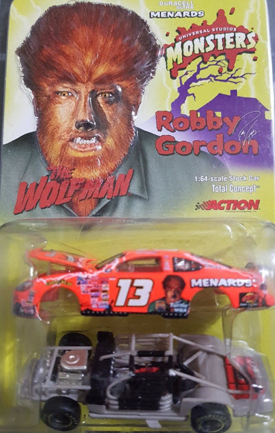 2000 Robby Gordon NASCAR Diecast 13 Universal Studios Monsters Wolfman CWC 1:24 Action ARC Total Concept 1