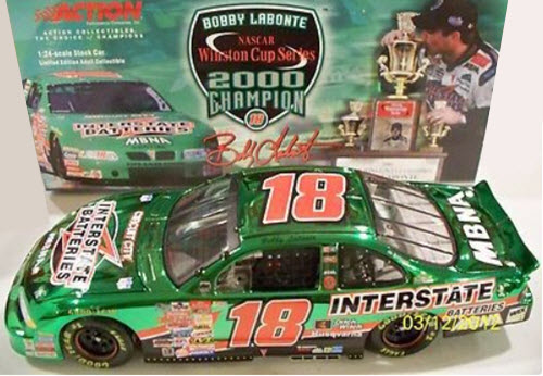 2001 Bobby Labonte NASCAR Diecast 18 Interstate Batteries 2000 Champion CWC 1:24 Action ARC 1
