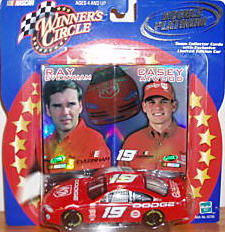 2001 Casey Atwood NASCAR Diecast 19 Dodge Dealers CWC 1:64 WInners Circle Double Platinum 1