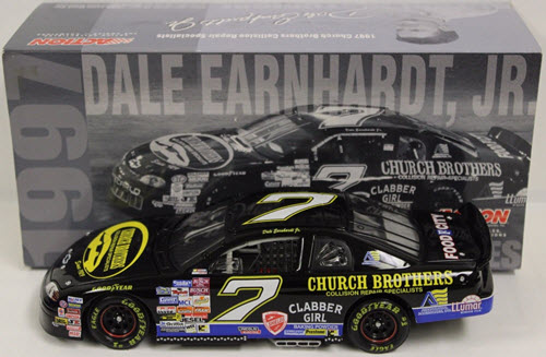 2001 Dale Earnhardt Jr NASCAR Diecast 7 Church Brothers 1997 CWC 1:24 Action ARC 1