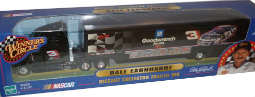 2001 Dale Earnhardt Sr NASCAR Diecast 3 GMGW GM Goodwrench Hauler Rig Transporter 1:64 Winners Circle 1