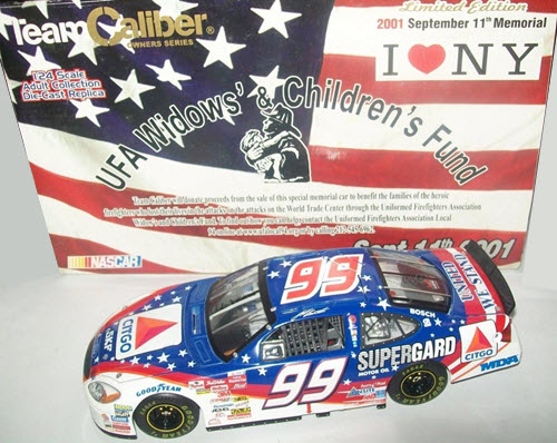 2001 Jeff Burton NASCAR Diecast 99 UFA Widows Fund 9 11 Memorial CWC 1:24 Team Caliber Owners 1