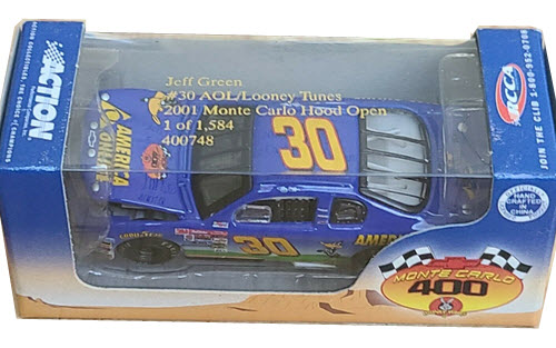2001 Jeff Green NASCAR Diecast 30 Looney Tunes Daffy Duck CWC 1:64 Action RCCA Club Car 1