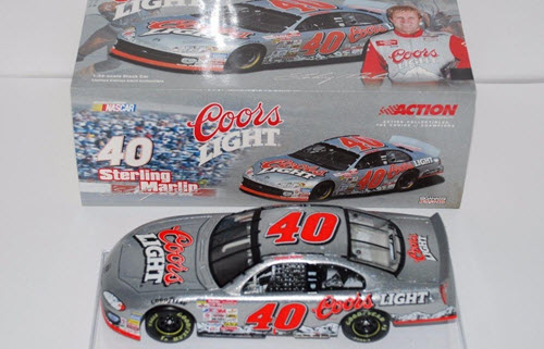 2001 Sterling Marlin NASCAR Diecast 40 Coors Light CWB 1:24 Action ARC Bank 1