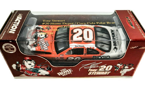2001 Tony Stewart NASCAR Diecast 20 Coke Coca Cola Polar Bear CWC 1:64 Action RCCA Club Car 1
