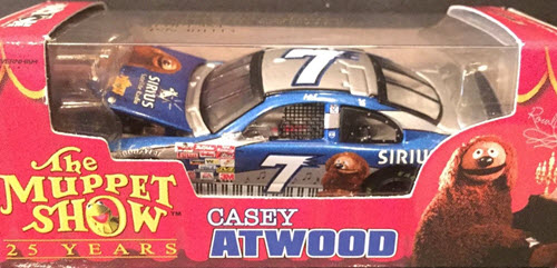 2002 Casey Atwood NASCAR Diecast 7 Muppet Rolf the Dog Sirius CWC 1:64 Action RCCA Club Car 1
