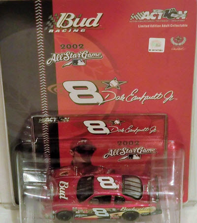 2002 Dale Earnhardt Jr NASCAR Diecast 8 Bud Budweiser MLB Baseball Milwaukee All Star Game CWC 1:64 Action ARC 1
