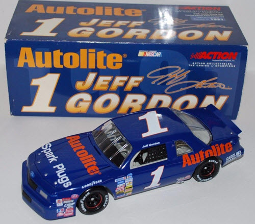 2002 Jeff Gordon NASCAR Diecast 1 Autolite 1991 CWC 1:24 Action ARC 1