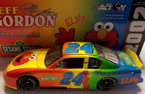 2002 Jeff Gordon NASCAR Diecast 24 Sesame Street Elmo Foundation CWC 1:24 Action ARC QVC Release 1