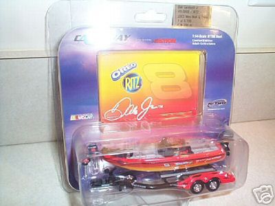 2003 Dale Earnhardt Jr NASCAR Diecast 8 Oreo Ritz Nitro Bass Boat 1:64 Action Castaway 1