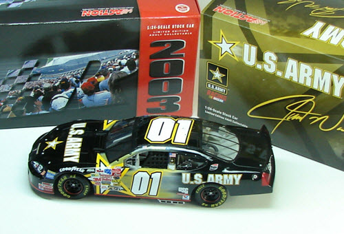 2003 Jerry Nadeau NASCAR Diecast 01 Army CWC 1:24 Action RCCA Club Car 1