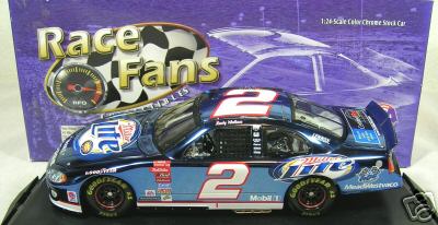 2003 Rusty Wallace NASCAR Diecast 2 Miller Lite 600 Consecutive Start CWC 1:24 Action QVC RFO Color Chrome 1