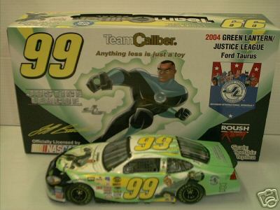 2004 Jeff Burton NASCAR Diecast 99 Justice League Green Lantern CWC 1:24 Team Caliber Owners 1