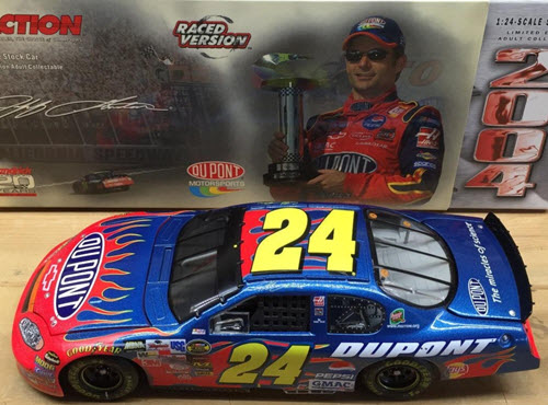 2004 Jeff Gordon NASCAR Diecast 24 DuPont Fontana California Win Raced Version CWC 1:24 Action ARC 1