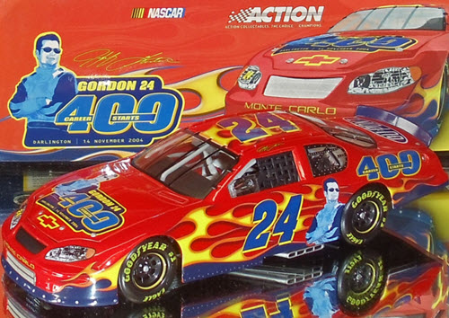 2004 Jeff Gordon NASCAR Diecast 24 Fantasy 400th Career Start CWC 1:24 Action ARC GM Dealers 1