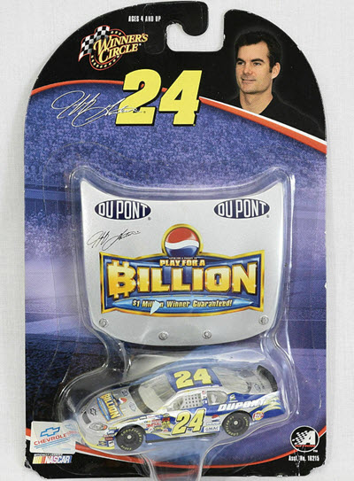 2004 Jeff Gordon NASCAR Diecast 24 Pepsi Billion Dollar Game CWC 1:64 Winners Circle Hood 1