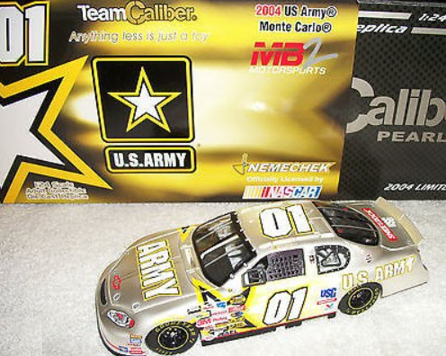 2004 Joe Nemechek NASCAR Diecast 01 Army CWC 1:24 Team Caliber Owners Pearl 1