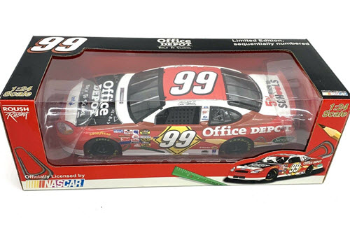 2005 Carl Edwards NASCAR Diecast 99 Office Depot Back To School CWC 1:24 Team Caliber Pit Stop Promo 1