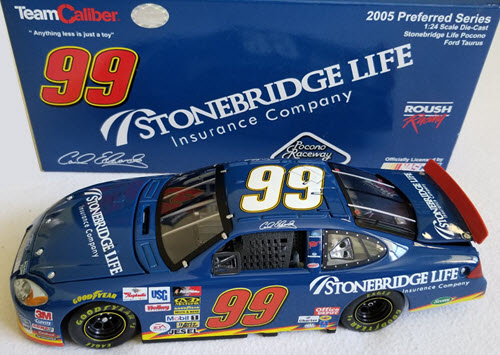 2005 Carl Edwards NASCAR Diecast 99 Stonebridge Life CWC 1:24 Team Caliber Preferred 1