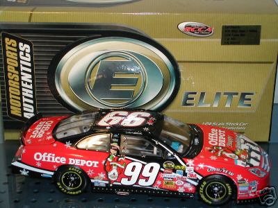 2006 Carl Edwards NASCAR Diecast 99 Office Depot Holiday 1:24 Action RCCA Elite 2