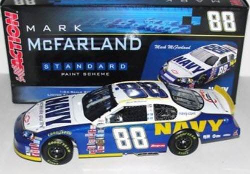 2006 Mark McFarland NASCAR Diecast 88 Navy CWB Bank 1:24 Action ARC 1