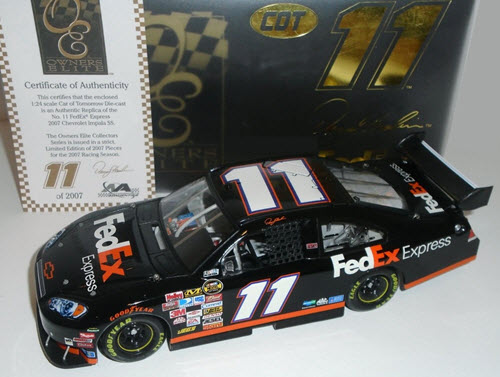 2007 Denny Hamlin NASCAR Diecast 11 FedEx Express COT Impala CWC 1:24 Lionel Action RCCA Elite 1