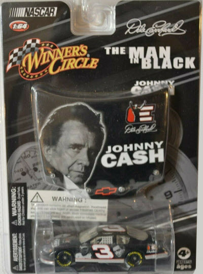 2008 Dale Earnhardt Sr NASCAR Diecast 3 Johnny Cash Man in Black CWC 1:64 Winners Circle Hood 1